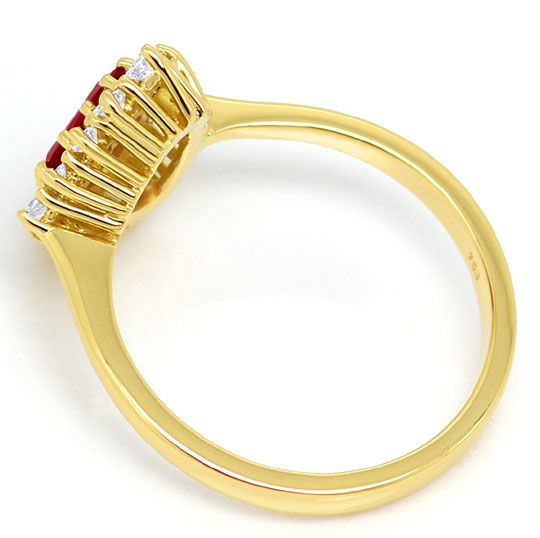 Foto 4 - Brillanten Set Collier Ring Ohrringe, Sensations Rubine, S3026